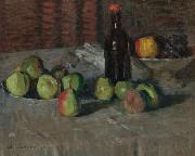 Alexej von Jawlensky, Stilleben mit Apfeln und Flasche
